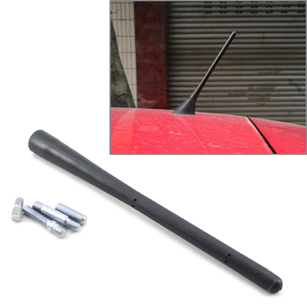 

17CM Universal Car Aerial Antenna Mast Car AM/FM Radio For BMW for Audi For VW Black