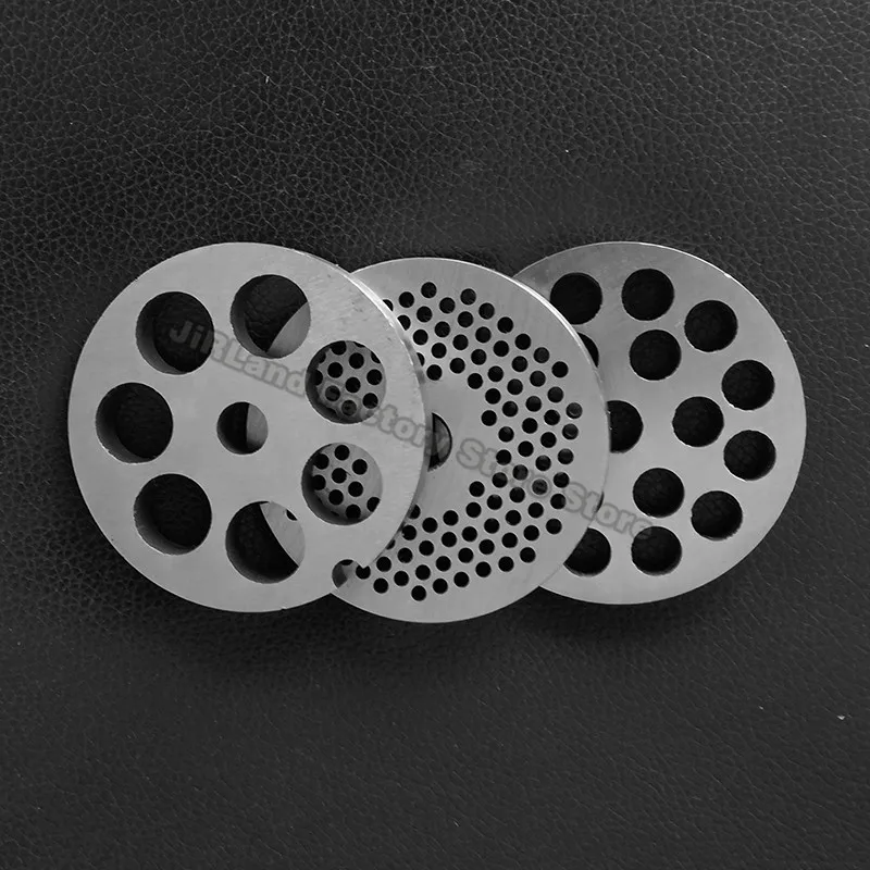 304 Stainless Steel Meat Grinder Blade Mincer Plate Disc Replacement Part for 8# Type Manual Meat Grinder Mincer Knife Accessory 4