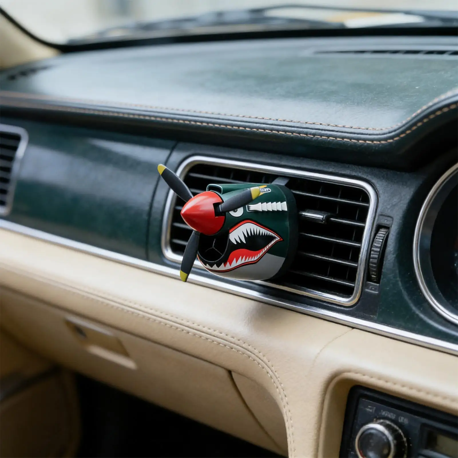 Fighter Plane Shark Car Vent Air Freshener - Creative Odor Eliminator & Scent Diffuser for Vehicle Interior Decor
