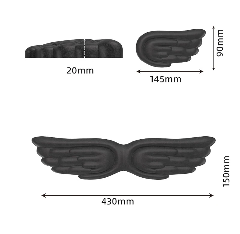 wzgae Mechanical Keyboard, Mouse, Wrist Rest, Computer Keyboard, Laptop, Angel Wing, Memory Foam, Mouse Pad Wrist Support 10 S3305cc4af5d34bbc85aeaf7261e74137S