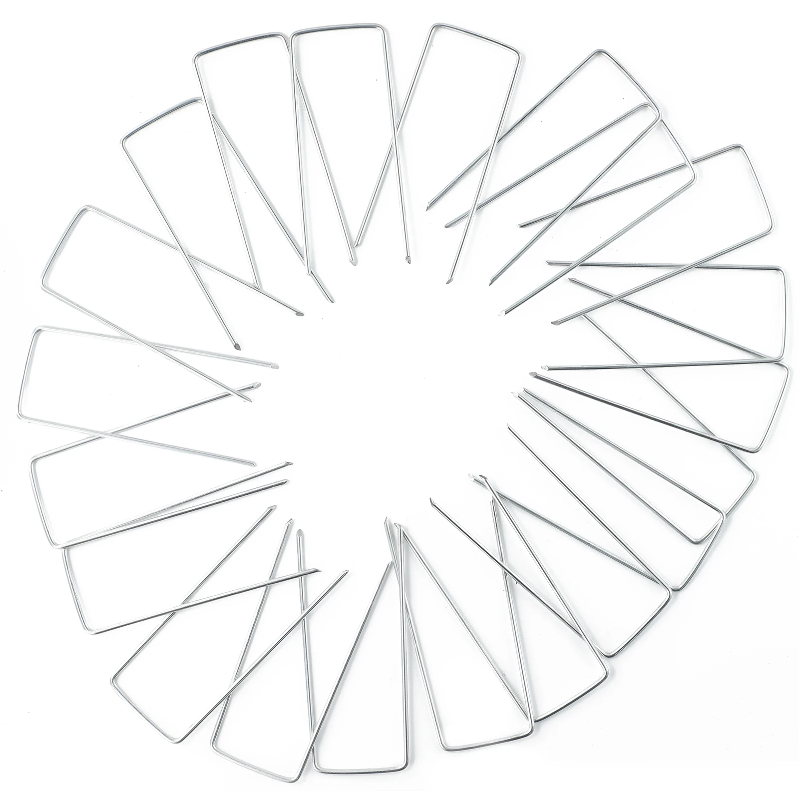 

50 * оцинкованные металлические наземные U-образные колышки для палатки, крючки для кемпинга из брезента для фиксации травяной ткани, покраски, фиксированной лужайки