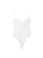Women Sexy Fashion With Sweetheart Neck Draped Bodysuits Backless Zipper Thin Straps Female Playsuits Mujer - Image 4
