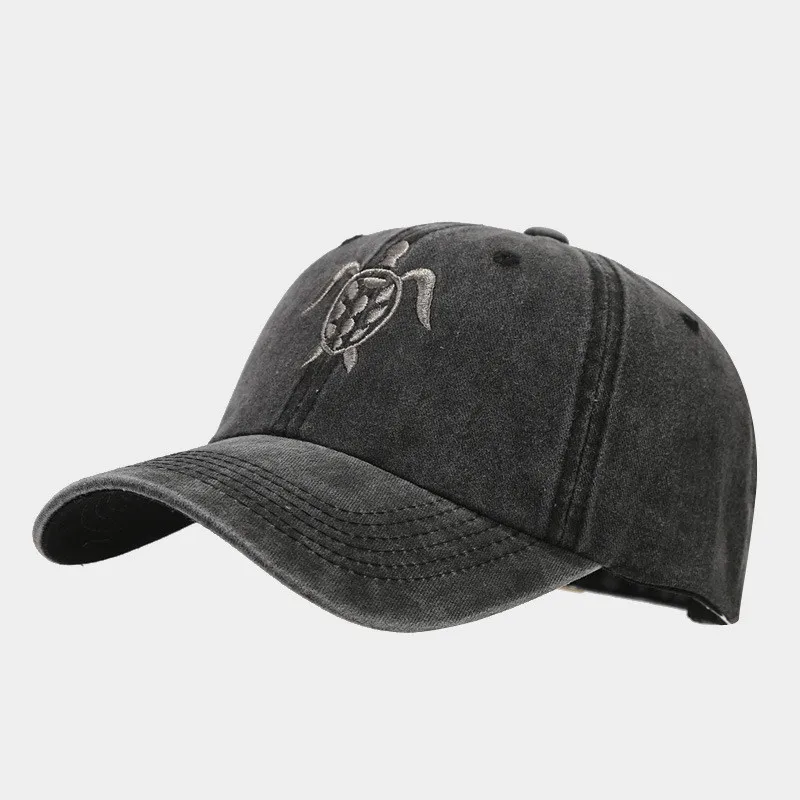 2023 Four Seasons Cotton Cartoon Turtle Embroidery Casquette Baseball Cap Adjustable Outdoor Snapback Hats for Men and Women 253 5