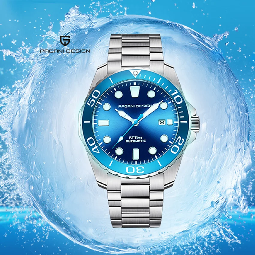 

Часы наручные PAGANI DESIGN Мужские механические, роскошные брендовые водонепроницаемые автоматические, из нержавеющей стали, 2021