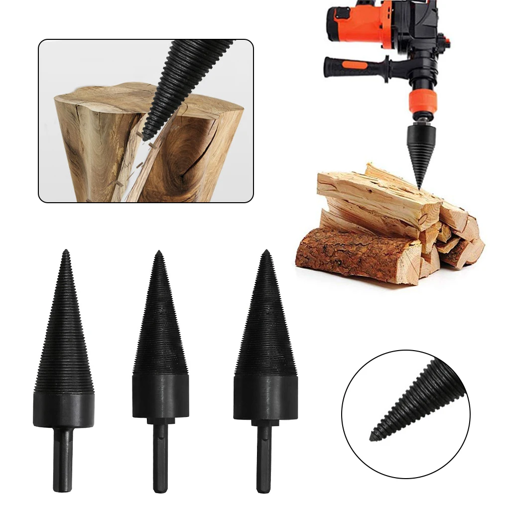 Firewood Chop Wood Drill Bit Splitting Tool Splitting Cone Log