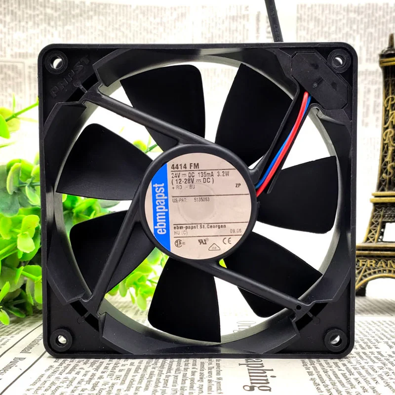 

New CPU Cooling Fan For Ebm Papst 4414F/2/37/2G/2M/FM 4484 F/FG/L Inverter Server Cooler Fans 120*120*25mm