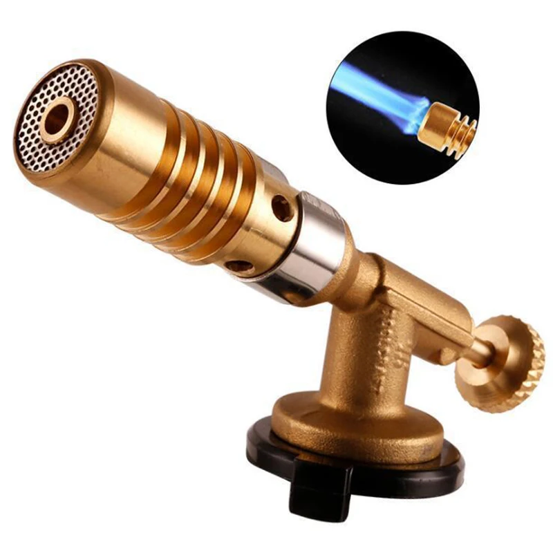 Gas Burner Flame Gas Torch Flame Gun Blowtorch Cooking Soldering Butane AutoIgnition Lighter Heating Camping