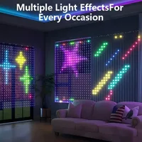 Smart Curtain Lights RGBIC LED Window String Lights APP Remote Control DIY Pattern Text Scene for Christmas Wedding Holiday - Image 4