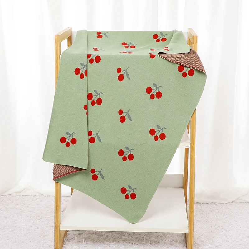 Baby Blanket Knitted Stroller Bedding Swaddle Wrap 90*70cm
