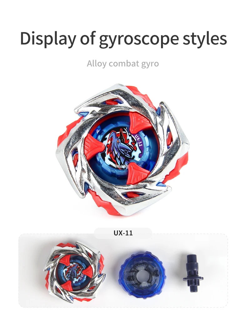 UX-11 Starter Impact Drake 9-60LR mit Ripcord Launcher Set Gyro Spinning Toy Battle Top Game Geschenk – Detail 2