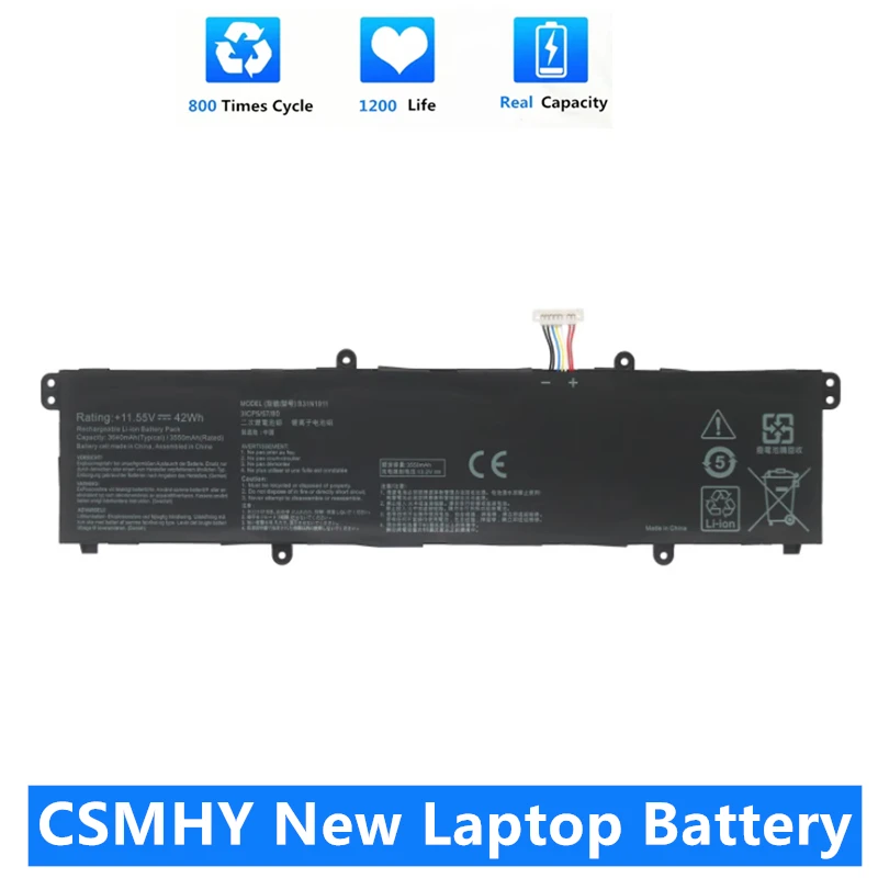 CSMHY New B31N1911 Battery For ASUS VivoBook Flip 14 TM420IA TP470EA M413DA M413DA-EK162T M413DA-EK007T X421DA X421EA C31N1911