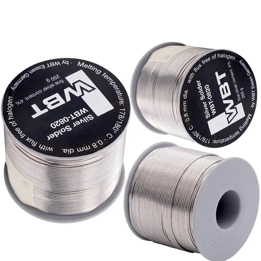 

Original German WBT-0800/0820 silver 4% solder audiophile DIY audio signal wire headphone wire solder wire