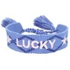 96387-8254d0.jpg Boho tissé broderie amour poignet tricoté Bracelets d'enveloppement corde à la main tissage tressé glands ethnique femmes hommes bijoux