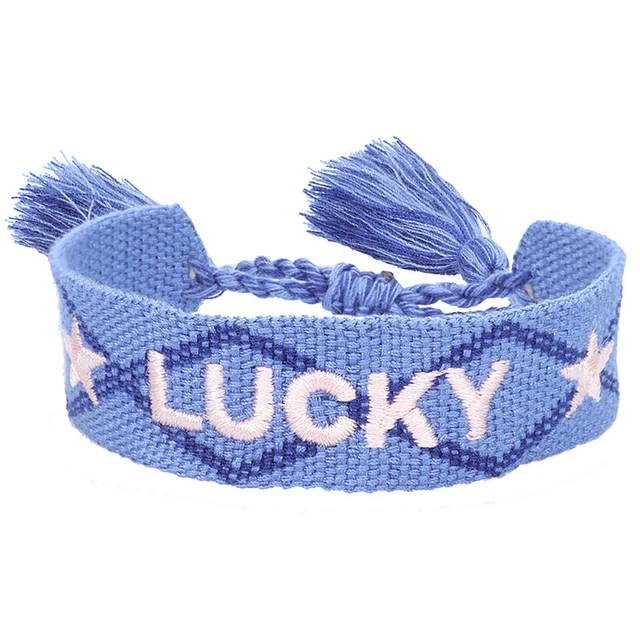 96387-8254d0.jpg Boho tissé broderie amour poignet tricoté Bracelets d'enveloppement corde à la main tissage tressé glands ethnique femmes hommes bijoux