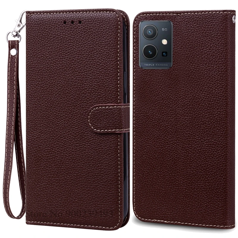 Leather Flip Wallet Case with Stand