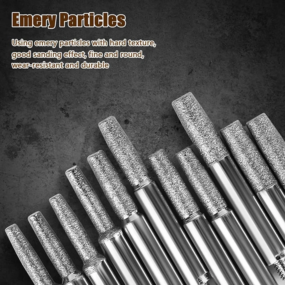 

Efficient Tungsten Carbide Burrs, 12pcs for Chainsaw Chain Sharpening Jig, Wear resistant and Corrosion resistant Material