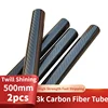 3k Carbon Fiber Tube, Twill Shining, Length:500mm, Wall Thickness: 1mm,Calibre: 5mm-35mm  RC Airplane Models Accessories. 1
