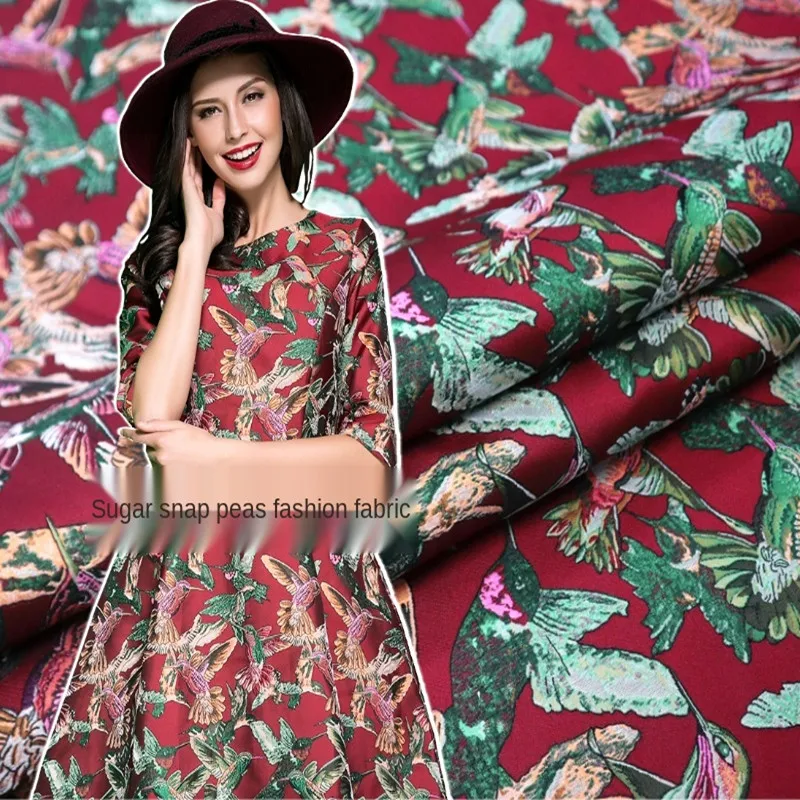 

Elegant imported jacquard fabrics for spring, autumn and winter fashion, sewing fabric factories and shops are not out of stock