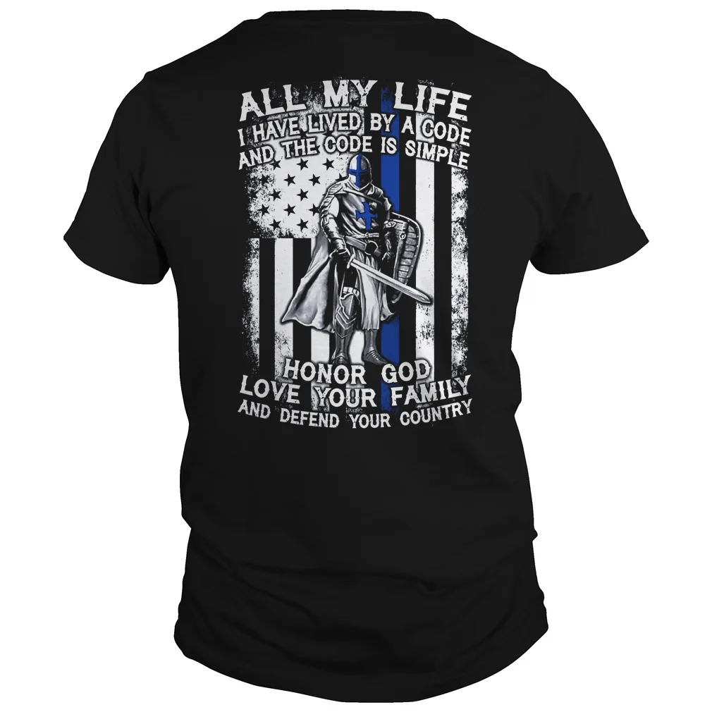 

Honor God Knights Templar American Flag Crusaders T Shirt. New 100% Cotton Short Sleeve O-Neck T-shirt Casual Clothing Mens Top
