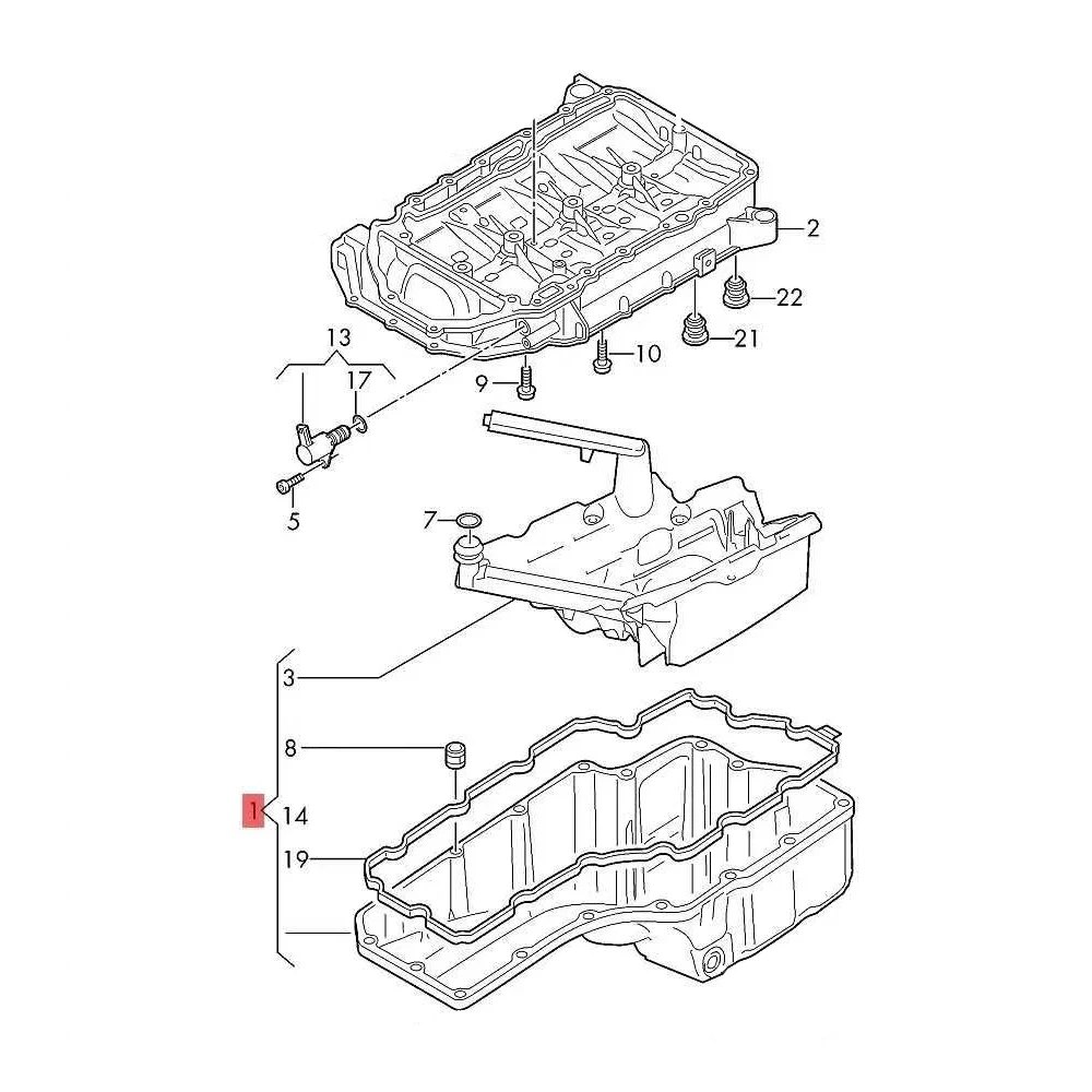 öƽ   EA888 GEN3 2.0T CWN/DKW ڵ  ǰ, 06L103598R ڵ ׼   ָ