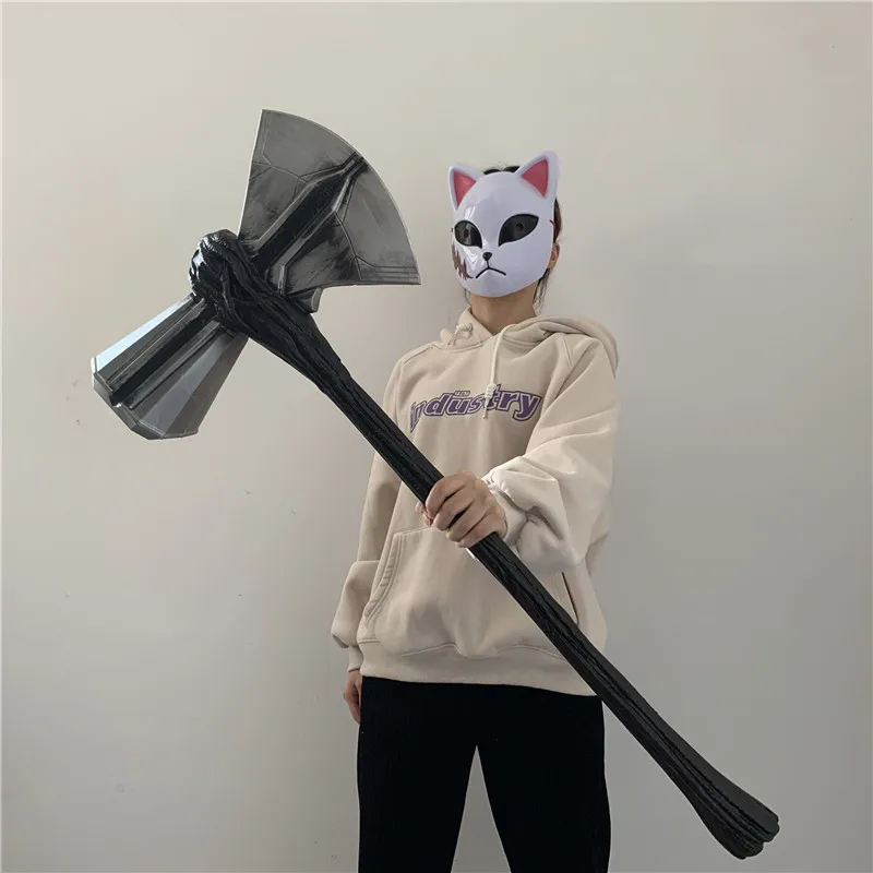 Cosplay Axe 93cm 1:1 God of War 4 Cosplay War Beast Axe Kratos Leviathan Prop Weapon Role Playing PU Model