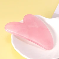 1pc Heart Shape SPA Massage Beeswax Gua sha Scraping Massage Scraper Face Massager Acupuncture Guasha Board Massager for Face 2