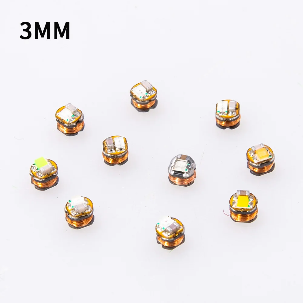 Diameter 3/4/5MM Miniature Wireless Power Supply LED Lamp Beads Model Induction Lights Tools Coil Kits 3