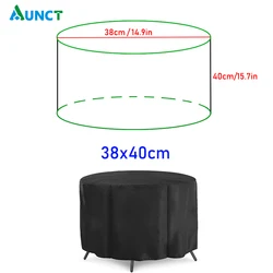Waterproof V-Shape Outdoor Corner Sofa Cover - All-Purpose Dust Protector (Round 38x40cm)