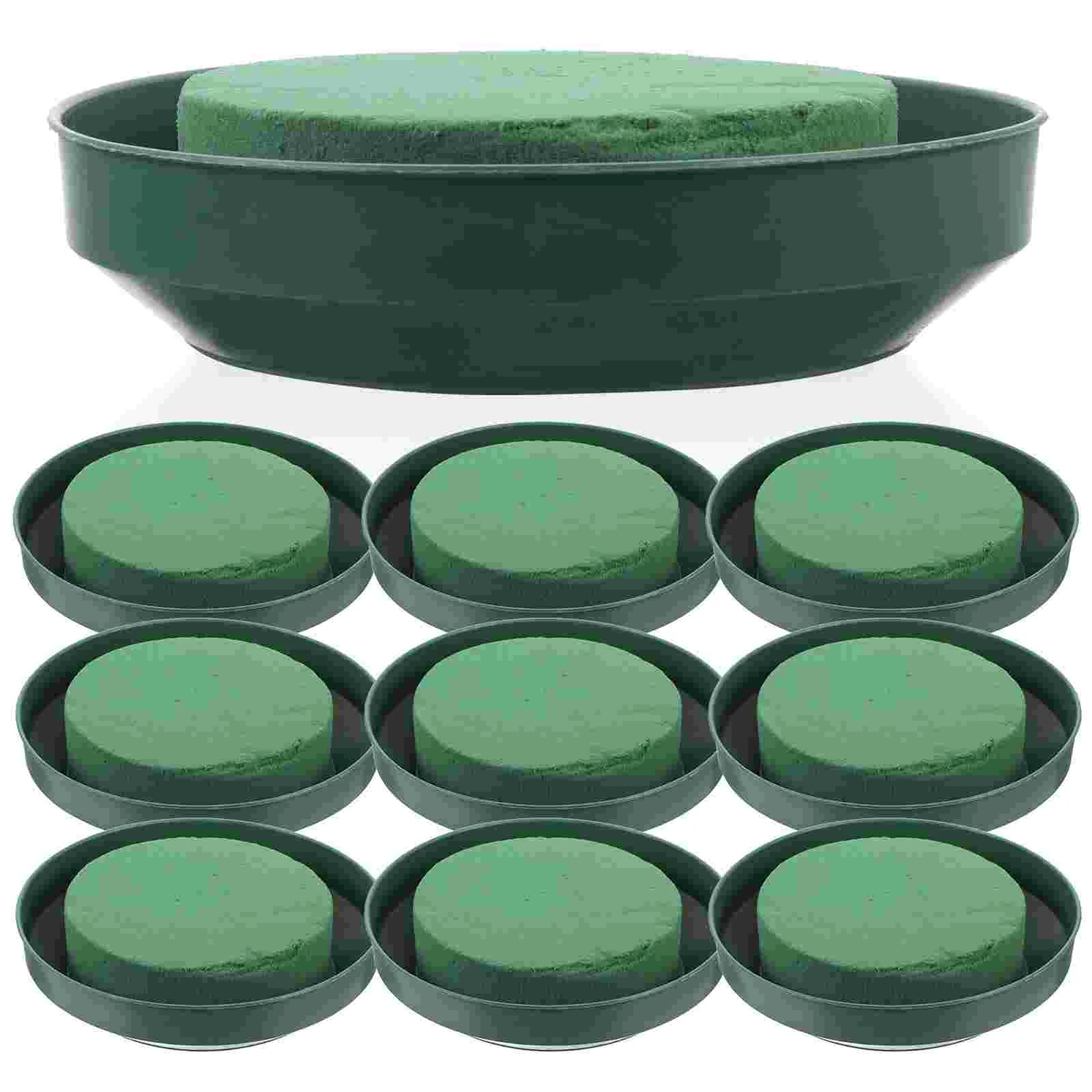 

10pcs DIY Flower Arrangement Blocks Round Wedding Aisle Flower Mud Block Bowls