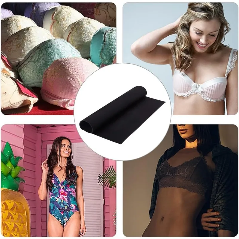 스폰지 속옷 가슴 패드, 브래지어 폼 원단, 브래지어 컵 패드, 코스프레 코스튬 의류 원피스, 40x40cm, 2 개
