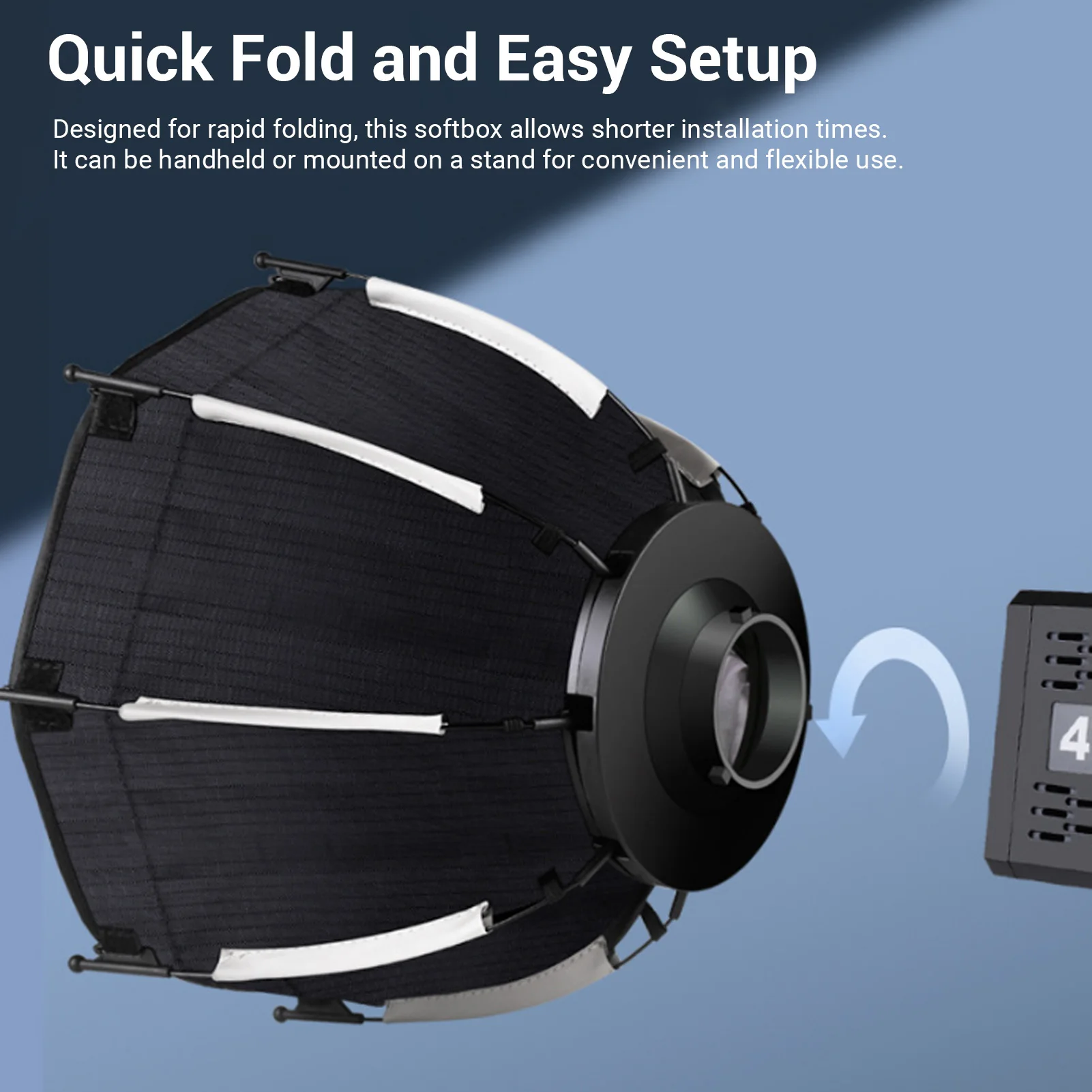 Softbox Octagonal Softbox  11.4 Inch Quick Folding Quick Set Up Flash Softbox with Storage Bag for Studio Video Light