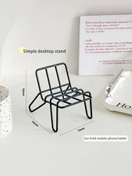 Ergonomic Metal Phone Holder (Black)