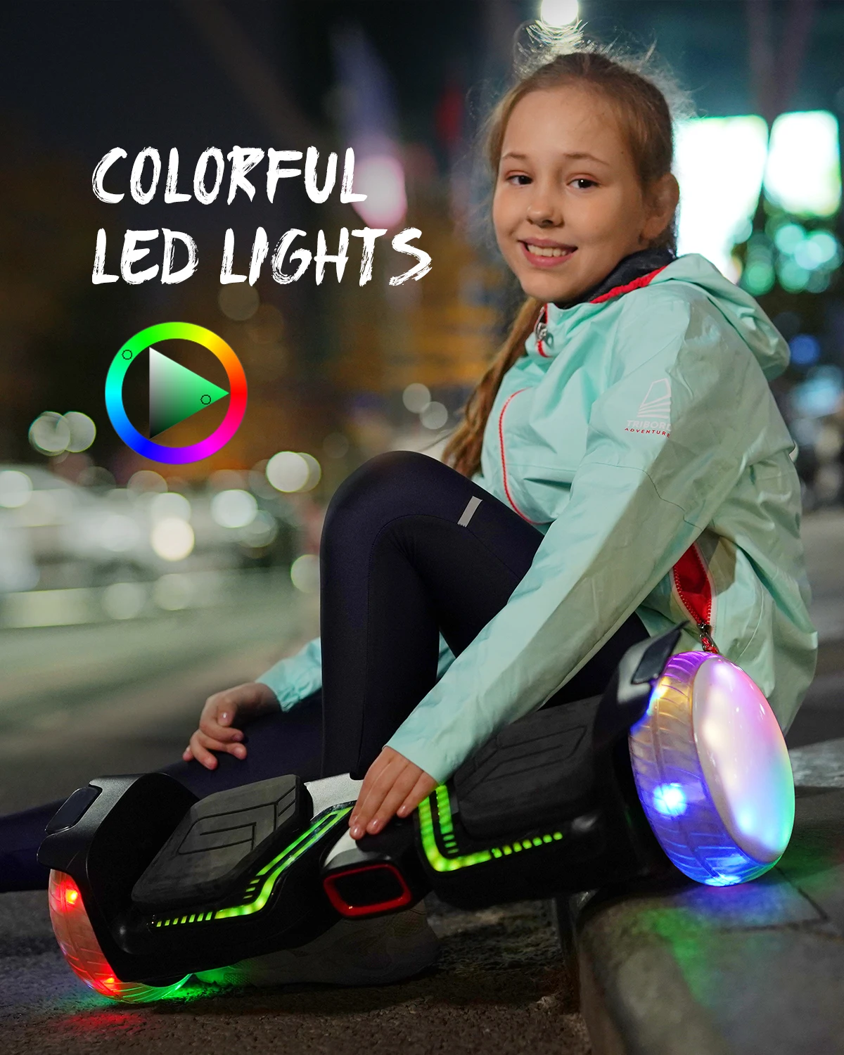 New Cold Lighting 6.5 Inch Hoverboard Electric Hoverboard Scooter