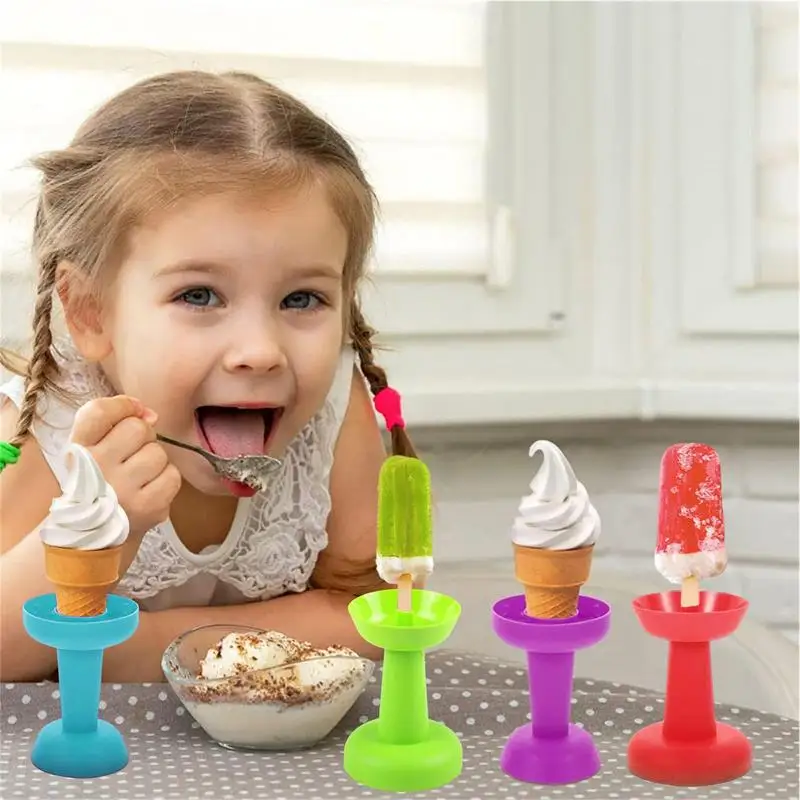 

Popsicle Holders For Kids New Drip-Proof Popsicle Rack Washable No Mess Free Frozen Treats Rack For Kids Girl Boy Ice Cream Tool