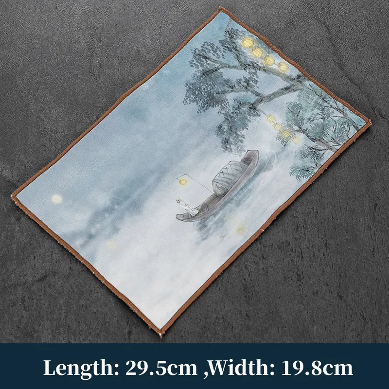 Cotton Linen Tea Towel Tea Ceremony Accessories