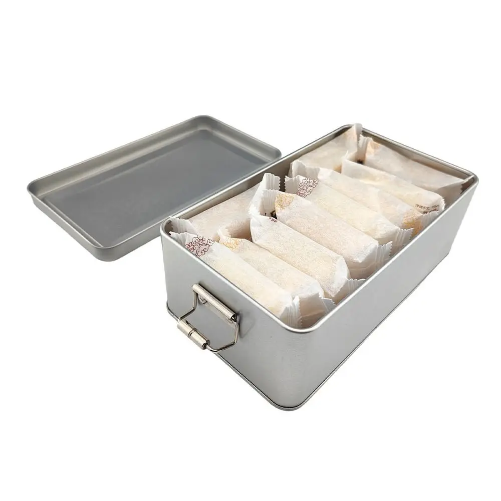 Durable Metal Rectangular Storage Box for Kitchen Organization