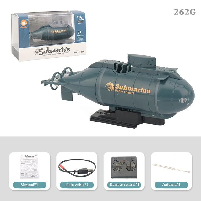 2.4G 6CH Radio Remote Control Double Helix Turbo Powerful Electric Vertical Rise Down Submarine Kids Water Lighting Boat RC Toy 6