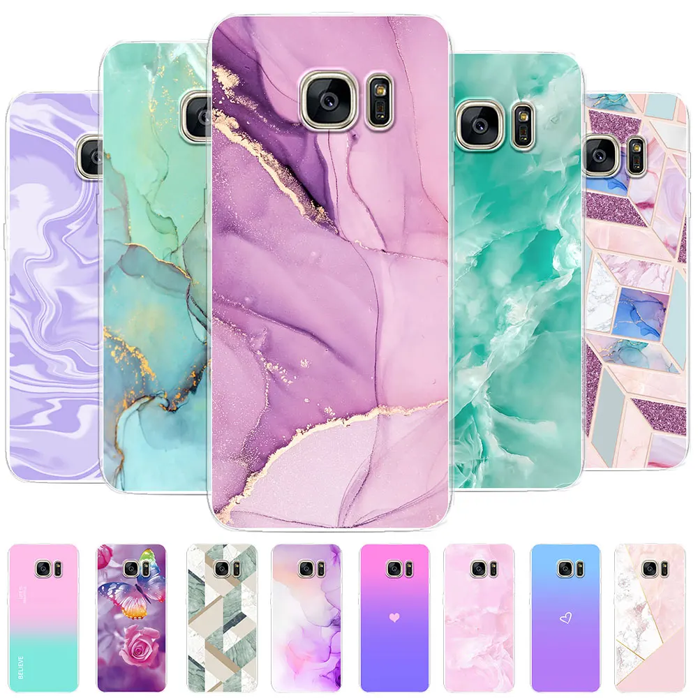 Per Samsung S7 Edge Case Galaxy S7 Custodia In Silicone Antiurto Trasparente Per Samsung Galaxy S7 Cover Posteriore Protettiva Di Lusso Paraurti Carin