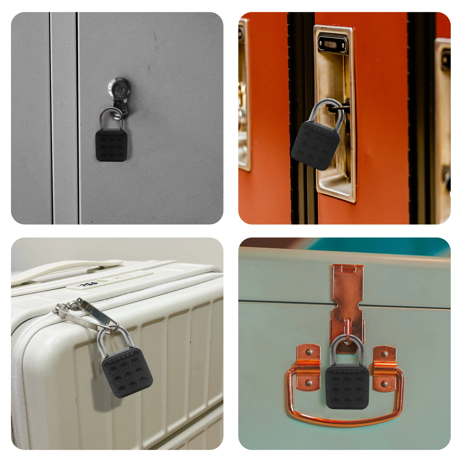 HIFAM Combination Lock, 6 Digit Codes Padlock, Little Locker Lock with Bluetooth App Control for Gym School Locker, Suitcase
