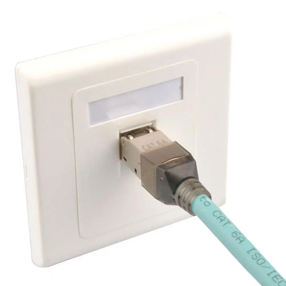 

1 Set Shielded Crystal Heads Cable Connection Tool-Free Cat 6A/7/8 Gigabit RJ45 Metal Module Network Crystal Connector for Home