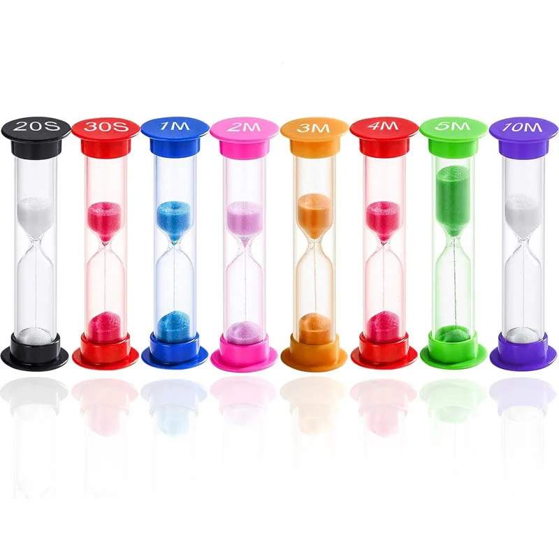 6PCS Sand Hourglass Teeth 2 Minutes Stitch Hourglass Child Tooth Brushing sand timer