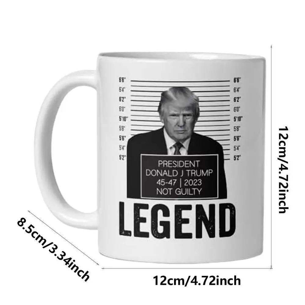 Donald Trump Cup 350ml Trump Mugshot Cup Ceramic Coffee Tea Mu Donald Trump  2024 Campaign Mug Gift Christmas Drinkware Gifts - AliExpress