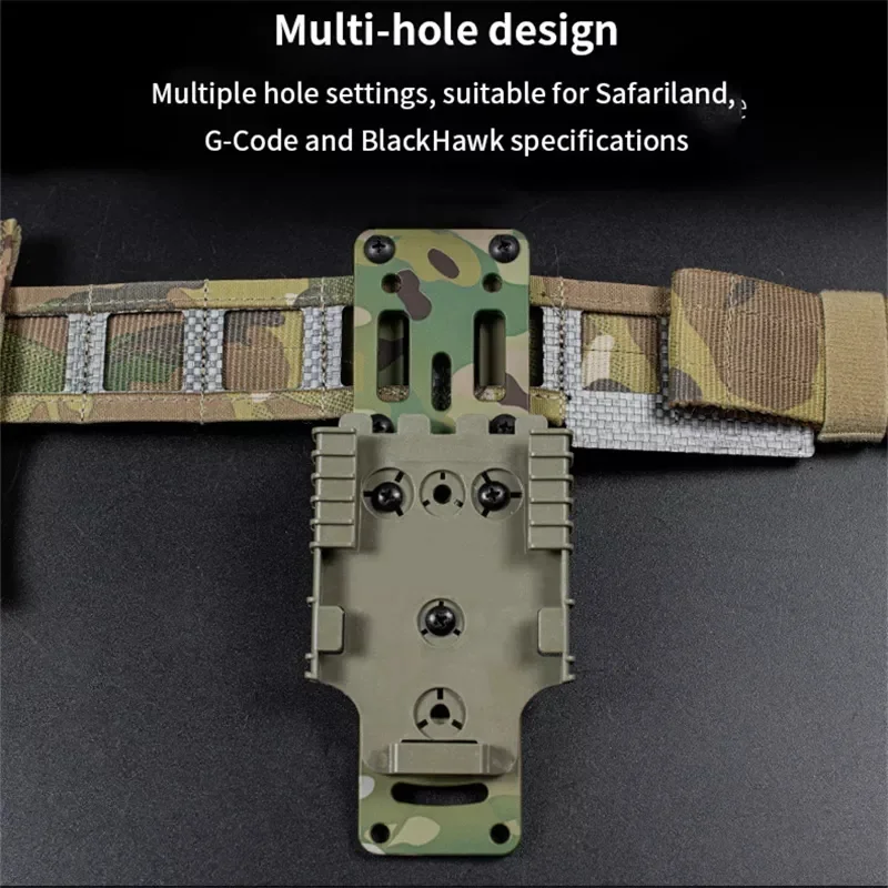 Tactical Metal Modular Pistol Holster Adapter Compatible QLS Platform Holster Drop Leg Band Hunting Quick Pull Draw Adapter 4
