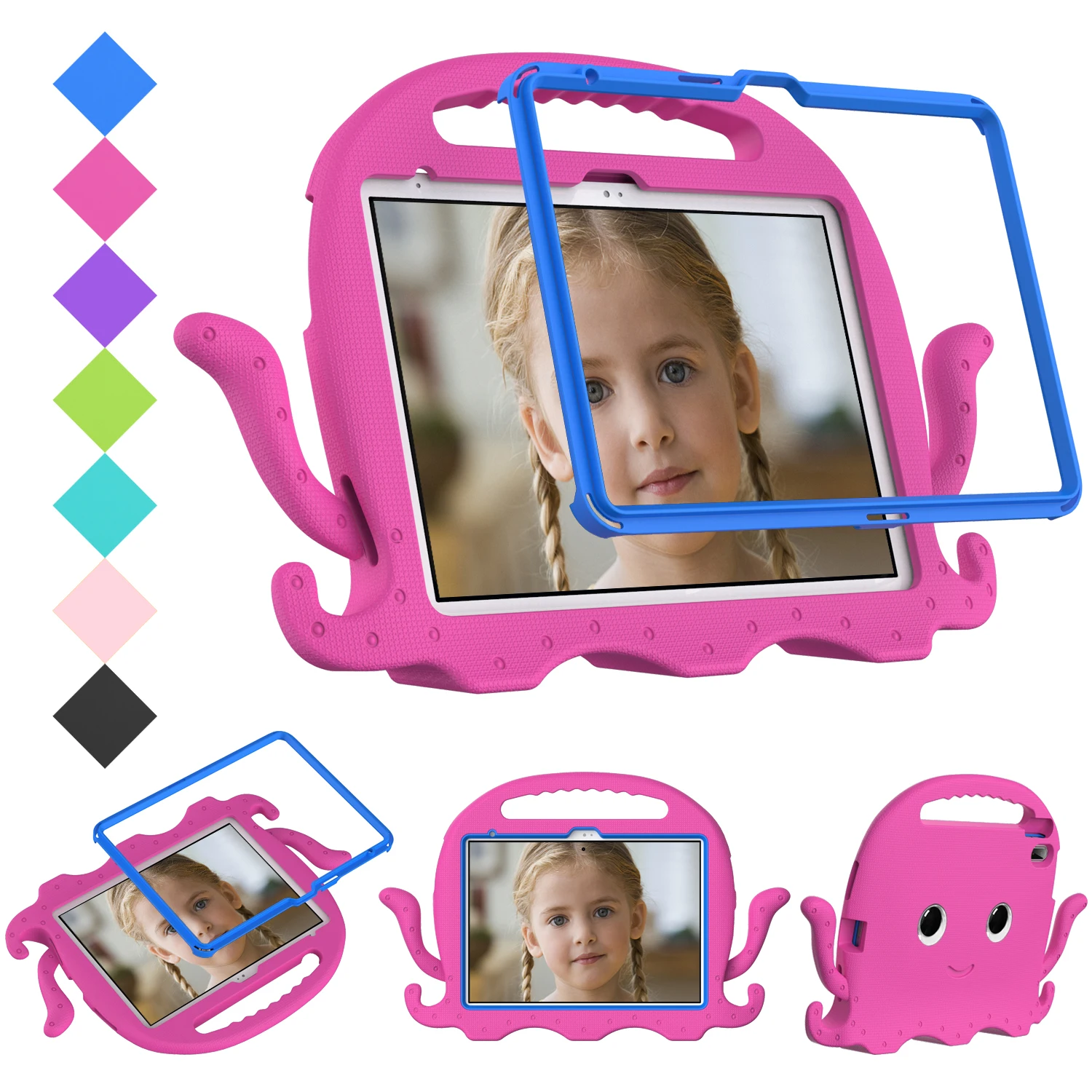 Octopuses EVA Kids Tablet Case - Durable & Fun Protective Cover