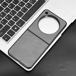 Luxury Litchi Striae PU Leather Hard Back Phone Case for Nubia Flip 5G (Grey)