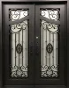 Factory Wholesale Iron Doors Double Entrance Iron Front Entry Door Security Door 4