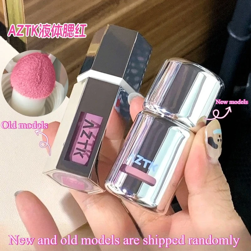 AZTK Jello Color Powder Liquid Blusher Rendering Moisturizing Beauty Expands and Contracts Liquid Cheek Face blush maquiagem powder blusher blush powder liquid blush facial blusher