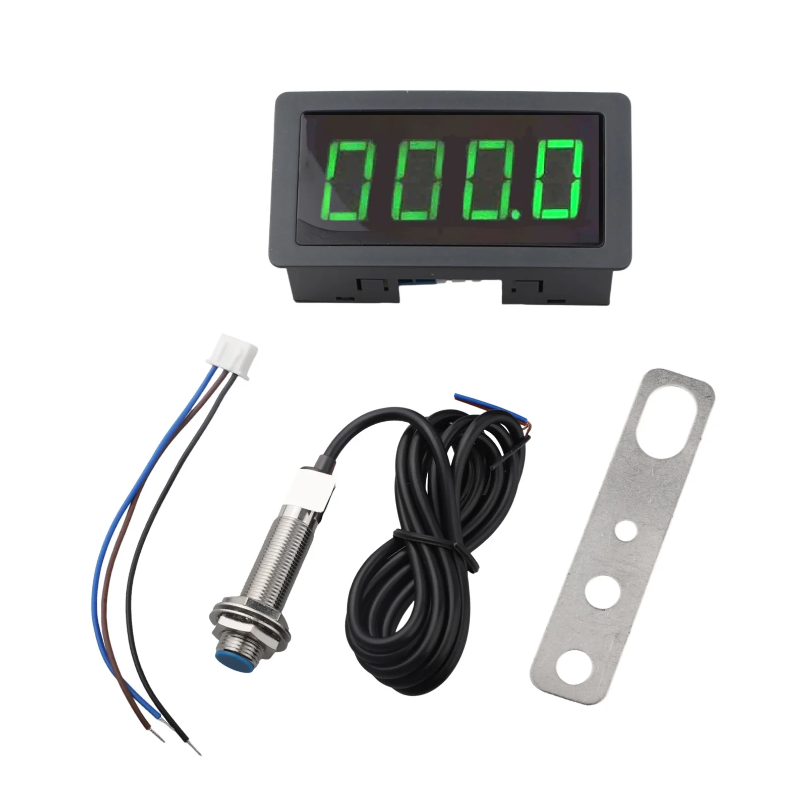 산업용 애플리케이션용 79 42 25mm AC110-230V 타코미터 속도 측정 4비트 LED 디스플레이 설치 크기 76 39mm