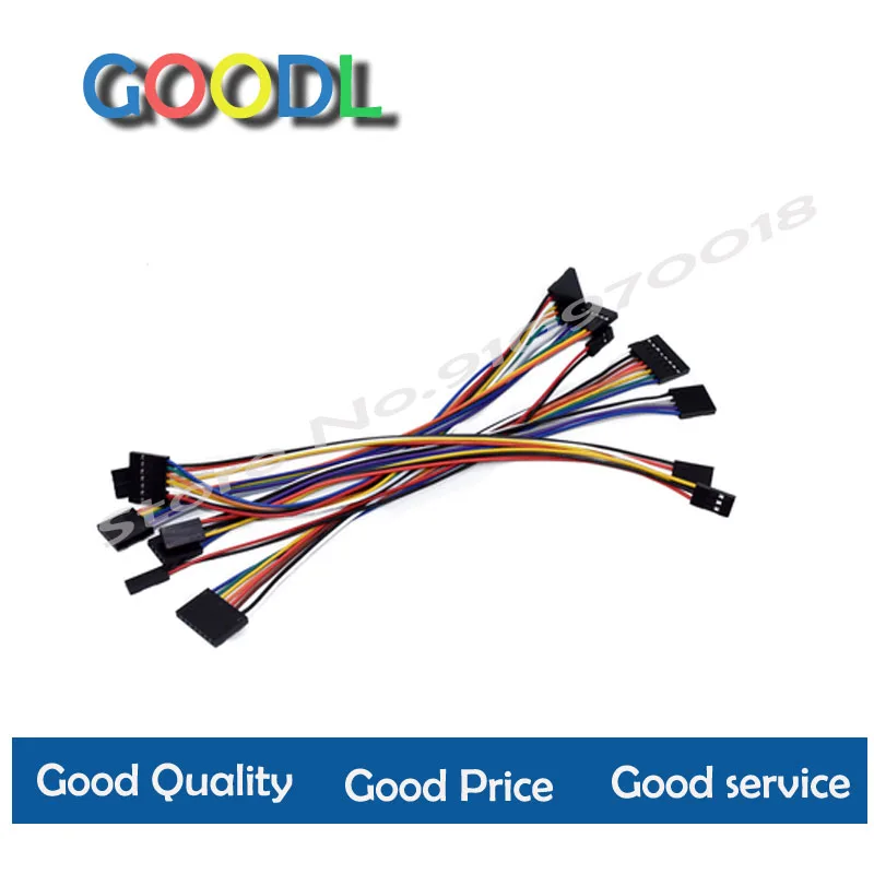 Description Picture 4 of item5PCS 2.54mm 2.54 dupont wire female to female 1p2 3 4 5 6 7 8 9 10  pin dupont cable connector cable jumper wire to pcb