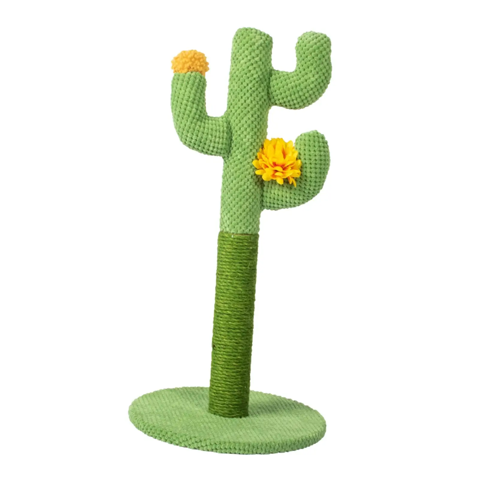 CatcusCatScratchingPostTreeGreenCactusCatScratcherSisal